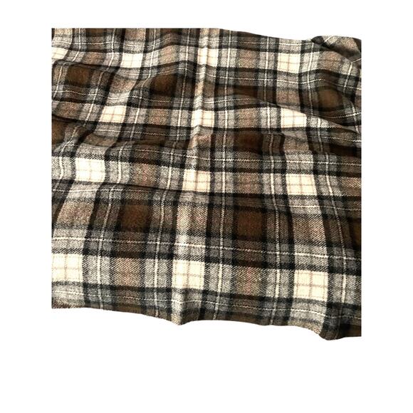 Vintage Pendleton Wool Throw Blanket â 50" x 60" + Fringe Plaid USA Made EUC - Picture 3 of 5